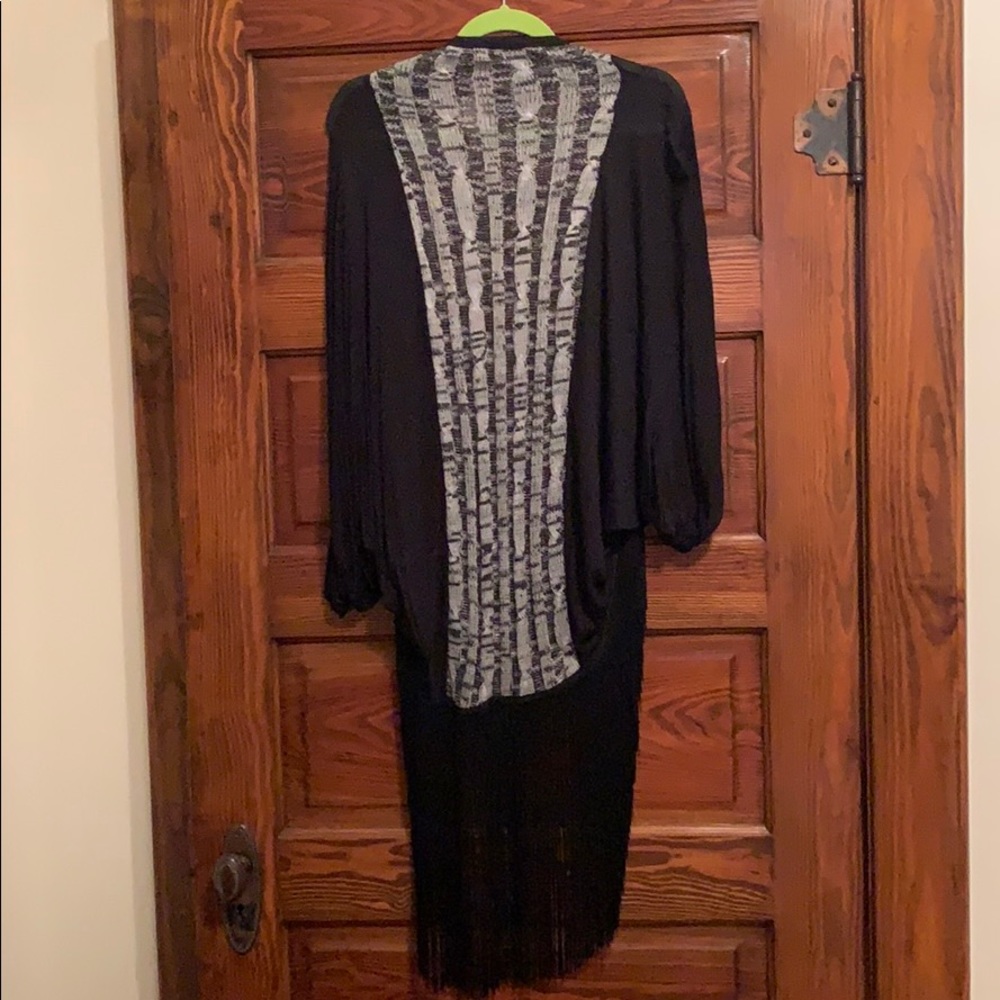 Woodleigh long fringe cardigan
